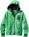 Puma - Kids Girls 7-16 Multi Glitter Hoodie, Green, Large