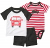 Carters Boys 3-12 Months 3 Piece Fire Truck Shorts Set