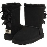 Kids UGG Australia Bailey Bow Toddler Boots Black 8