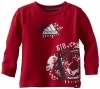 Adidas Boys 2-7 Playbook Long Sleeve Wrap, Red, 6