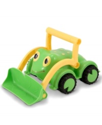 Push, shovel and lift! Keep them busy with this fun, froggy bulldozer from Melissa and Doug that will stand up to the demands of any of their job sites.