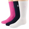 Ralph Lauren Girl's Knee-High Socks/3 Pairs - Assorted