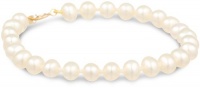 14K Yellow Gold 4.5-5mm Baby Freshwater Cultured Pearl Bracelet, 5 1/4