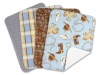 Trend Lab Set of 4 Burp Cloth, Cowboy Baby