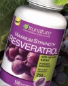 TruNature Resveratrol Maximum Strength with red Wine Extract-250mg -120 Softgels