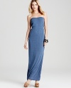 A cutout back lends intrigue to this CHASER strapless dress, cut in a floor-sweeping silhouette for easy elegance.