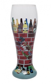 Lolita Hand Painted Pilsner Glass, 99 Bottles of Beer