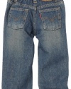 Levi's Baby Boys 526 Elastic W/B Loose Straight Jean, MED CROSSHATCH, 18 Months