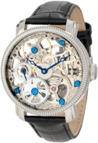 Akribos XXIV Men's AKR418SS Stainless Mechanical Skeleton Watch