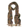 Unique Multi Color Trendy Glitter Scarf - Black