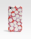 Soft leather featuring a vivid floral print snap over your iPhone® for a chic case. Saffiano leather2½W X 4½H X ½DImportedPlease note: iPhone® not included.