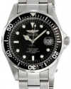 Men's Stainless Steel Pro Diver Black Dial Quartz