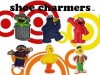 Sesame Street Shoe Charms 6 pc Set - Jibbitz Croc Style : Elmo, Big Bird, Cookie Monster, Bert & Ernie, Oscar