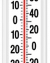 Springfield 90111 Large 15 inch Big and Bold Vertical Thermometer F and C Scales