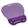 Gel Mouse Pad w/Wrist Rest, Nonskid Base, 8-1/4 x 9-5/8 in., Purple