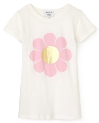 Blushing pinks and gorgeous golds put the power this flower tee from Wildfox Kids.