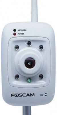 Foscam FI8909W-NA Wireless/Wired IP/Network Camera with 7 Meter Night Vision and 3.6mm Lens (67 Viewing Angle) White