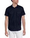 Calvin Klein Sportswear Men's Short Sleeve Grid Check Dobby Woven