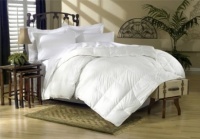 1500 Thread Count Full / Queen Size Goose Down Comforter 100% Egyptian Cotton 1500 TC - Baffle Box Design - 750FP - 50Oz - Solid White