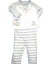 Little Me Baby-Boys Newborn Elephants Take Me Home Sleepwear Set , Gray Multi, 9 Months