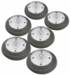 Rite Lite LPL626BX 5 LED Pivot and Swivel Puck Light, Grey, 6 Pack