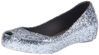 Mini Melissa Ultragirl Glitter Ballet Flat (Little Kid),Grey Glitter,1 M US Little Kid