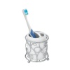 InterDesign Twigz Toothbrush Holder, Silver/White