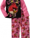 Ame Sleepwear Girls 2-6X Wake Up Angry Bird 2 Piece Pajama Set, Multi, 6