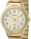 Carriage Women's C3C373 All Gold-Tone Round Case Stainless Steel Expansion Band Watch