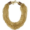 Michael Kors Jewelry Gold Tone Multi Chain Twist Necklace