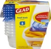 Glad Gladware Small Snack,  9 oz,. 6 Count,  (Pack of 3)