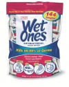 Wet Ones Singles Antibacterial Cleansing Wipes, Fresh Scent, 144 Count