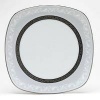 Noritake Crestwood Platinum 8-3/4-Inch Square Luncheon Plate