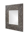 Howard Elliott Vines Square Framed Mirror in Deep Merlot 37041