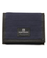 Keep your cards in style with these textured and corded wallet from Quiksilver.