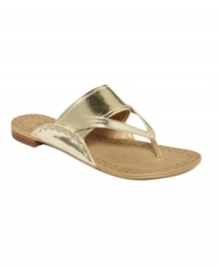 Subtle can be oh-so-chic. The simplicity of Rachel Rachel Roy's Pesara sandals is what makes them so charming. With a classic slip-on style and versatile shimmer, you can easily add them to any look.