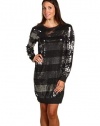 Michael Kors Derby Women's Sequined Striped Sweater Dress