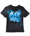 Akademiks Cutup T-Shirt (Sizes 4 - 7) - black, 4