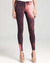 Add some color and intrigue to your denim reserve with these Hudson skinny jeans that feature a cool galaxy-inspired print that's out of this world.