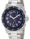 Invicta Men's 6621 II Collection Chronograph Stainless Steel Blue Dial Watch