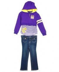 Rocawear Homecoming Combo 2-Piece Outfit (Sizes 2T - 4T) - purple, 3t