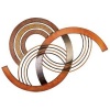 Brown Wave Unique Abstract Metal Wall Art