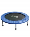 Ideal for aerobic and cardiovascular workout routines for the entire family, this Pure Fun 40 Mini Trampoline with Handrail support is perfect for low impact fitness routines. Jump on and go!