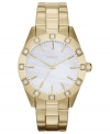 Go for the gold with this stunning timepiece from DKNY.