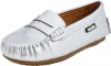 Venettini 55-Randy SU11 Moccasin (Infant/Toddler/Little Kid),Silver Patent,31 EU (13-13.5 M US Little Kid)