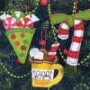 Sweet Treats Ornaments Felt Applique Kit-3X5 Set Of 3