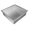 Fat Daddio's Anodized Aluminum Square Cake Pan, 7 Inch x 7 Inch x 2 Inch