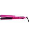 Get high shine and smoothness from this Conair flat iron, featuring floating plates, 15 second instant heat up and thirty heat settings. Tourmaline ceramic technology reduces frizz and protects hair from damage. Comes with a bonus Argan oil treatment that revitalizes and nourishes hair for maximum protection.