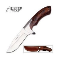 Timber Wolf Blazin' Bowie Knife