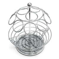 Lipper International Small Coffee Carousel Basket, Stainless Steel